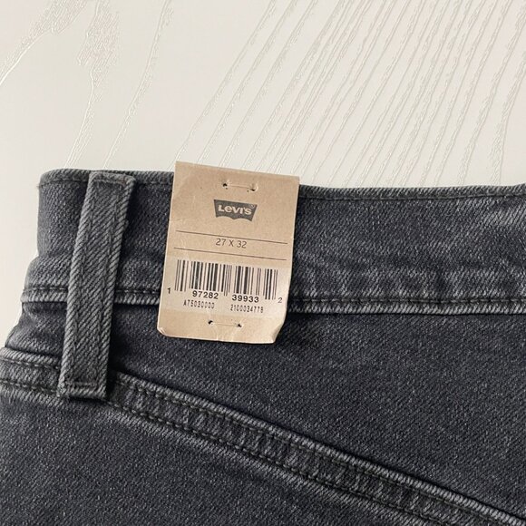 Levi's Women's Ribcage Bell Jeans 27x32 Black Super High Rise Flare Denim Slim - Picture 6 of 9